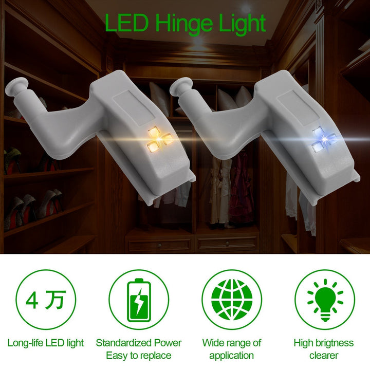 10pcs LED Sensor Hinge Wardrobe Lamp | Bowlift
