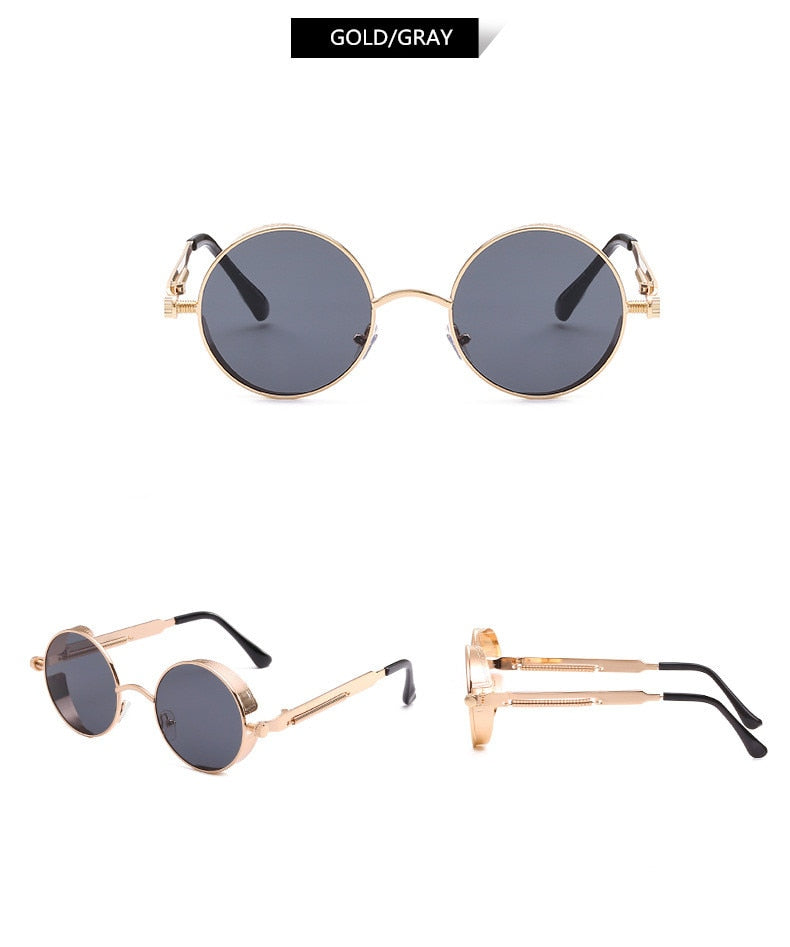 Creative Round Retro Round Metal Sunglasses | Bowlift