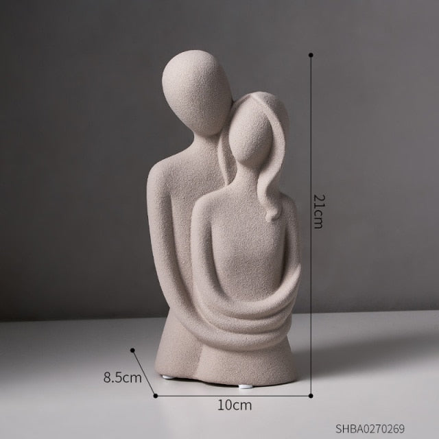 Nordic Abstract Thinker Resin Statue Sculpture | Bowlift