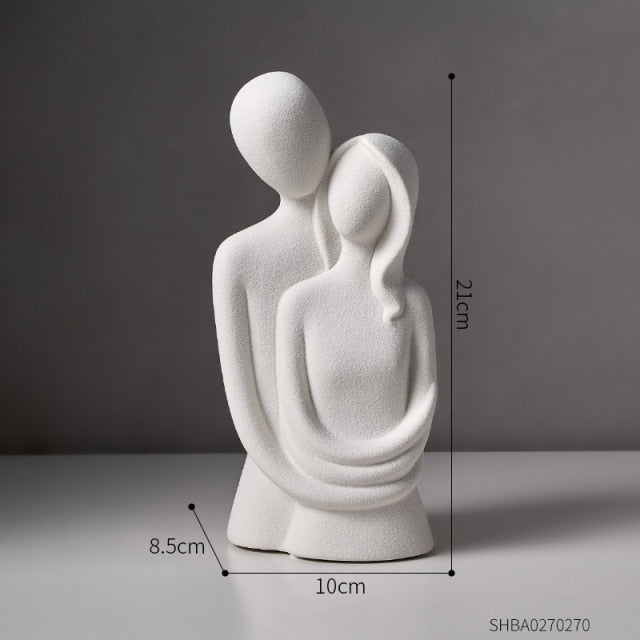 Nordic Abstract Thinker Resin Statue Sculpture | Bowlift