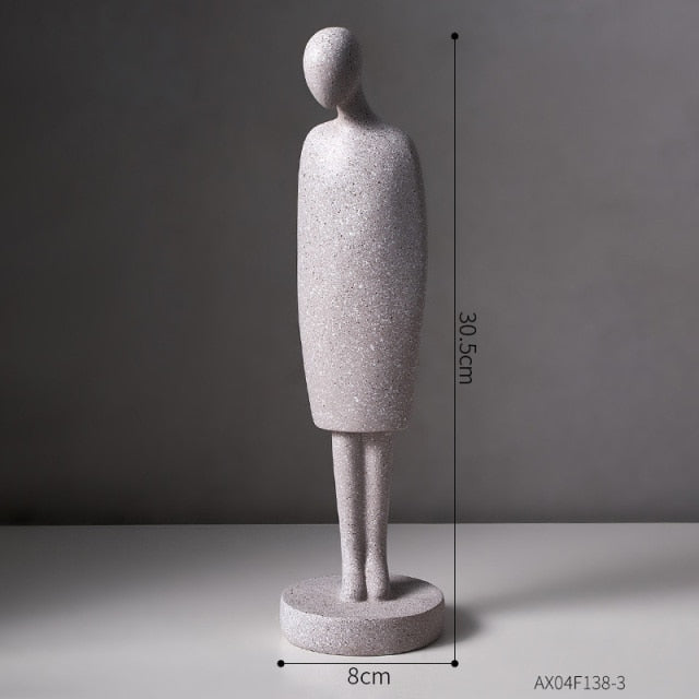 Nordic Abstract Thinker Resin Statue Sculpture | Bowlift