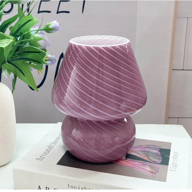 BowLift | Creative Mushroom Glass Mushroom Table Lamp