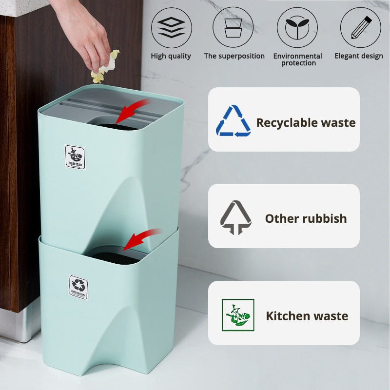 BowLift | Stackable Trash Can
