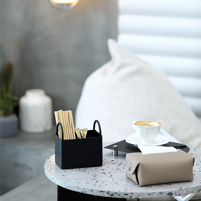 BowLift | Oslo Leather Storage Basket