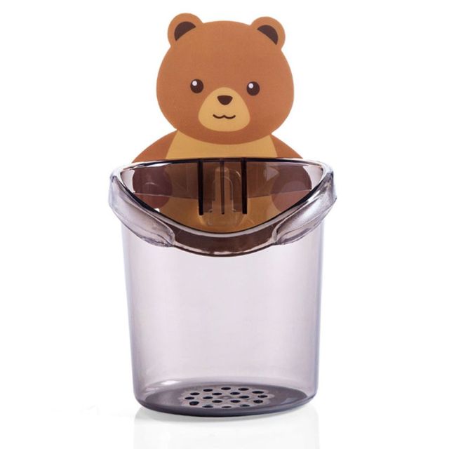 Wall-Mounted Sticky Bear Toothbrush Holder | Bowlift