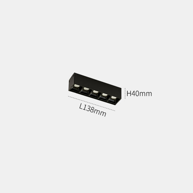 BowLift | Wall-Mounted Black Continuous Magnetic Track System Light