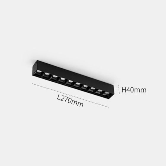 BowLift | Wall-Mounted Black Continuous Magnetic Track System Light