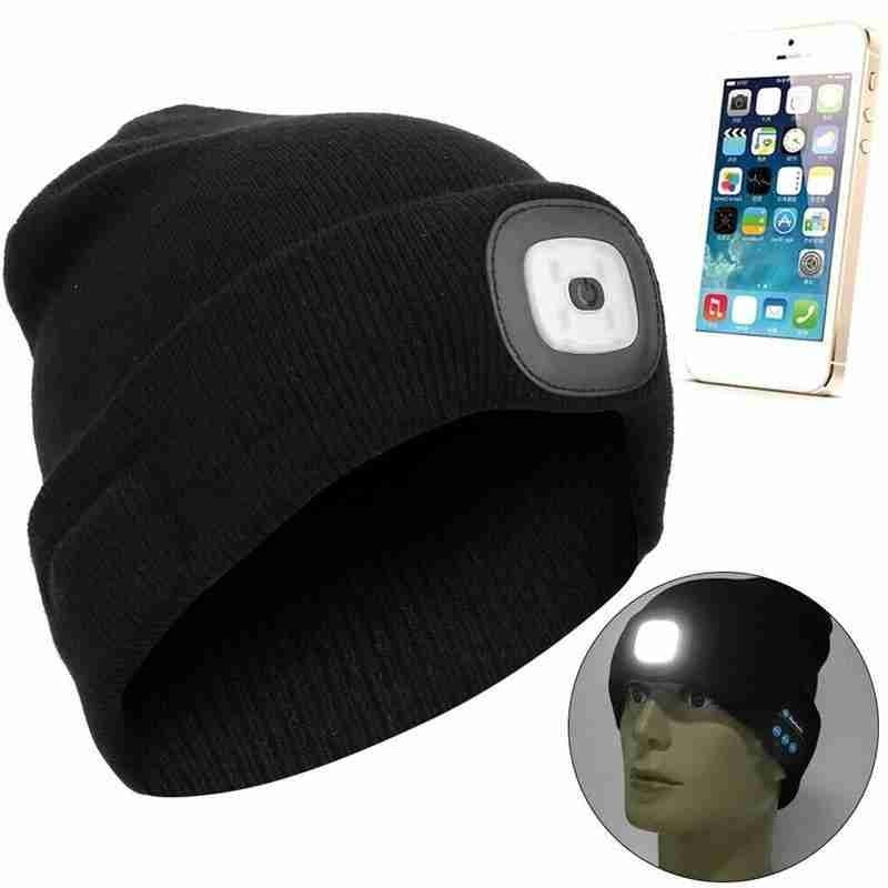 Unisex Bluetooth Speaker Headlamp Beanie Hat | Bowlift