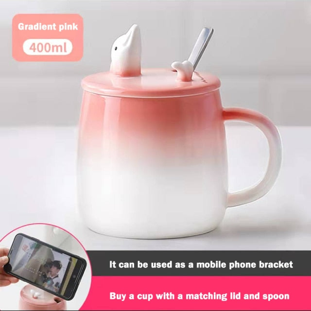 BowLift | Cute Cartoon Kitty Mug Set