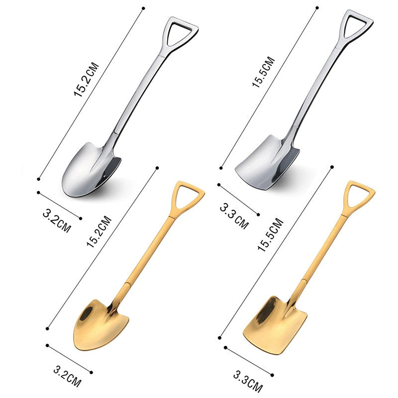 BowLift | Creative Shovel Shape Dessert Spoons