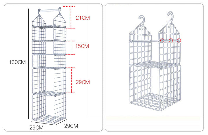 BowLift | Foldable Wardrobe Multilayer Storage Rack