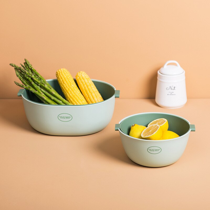 BowLift | Kitchen Double Drain Vegetable Basket