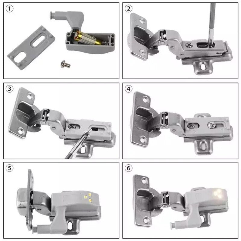 10pcs LED Sensor Hinge Wardrobe Lamp | Bowlift