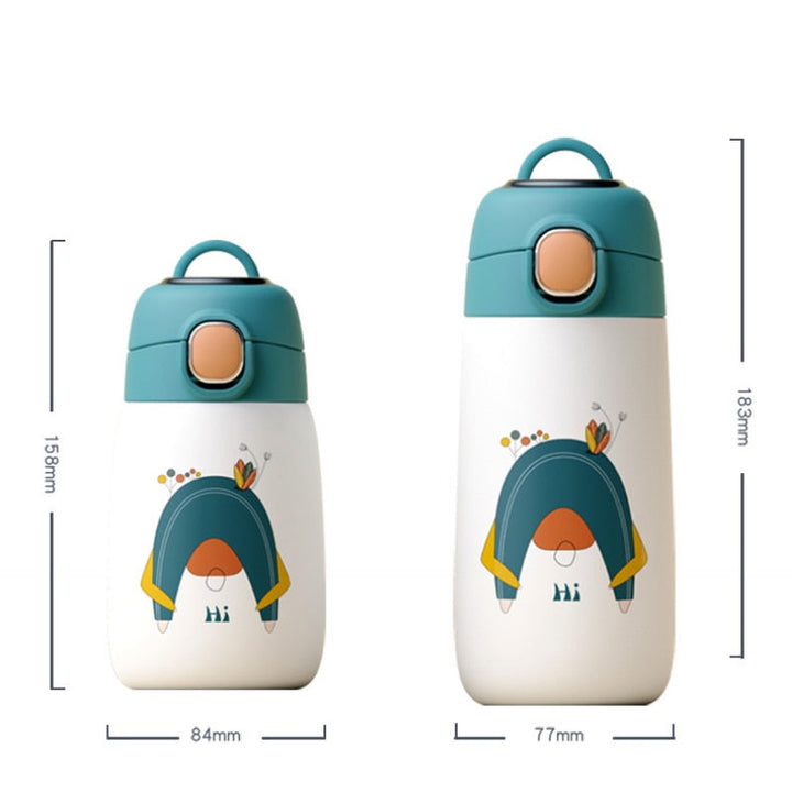 BowLift | Cartoon Kids Temperature Display Thermos Bottle
