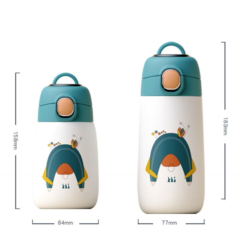 BowLift | Cartoon Kids Temperature Display Thermos Bottle