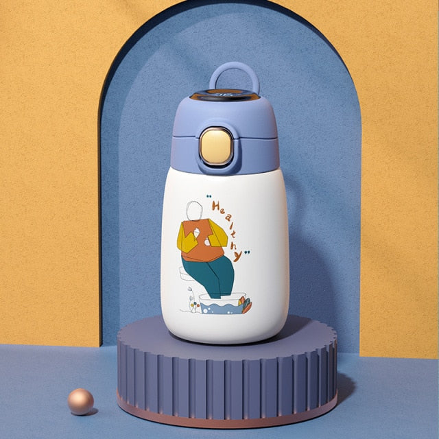 BowLift | Cartoon Kids Temperature Display Thermos Bottle