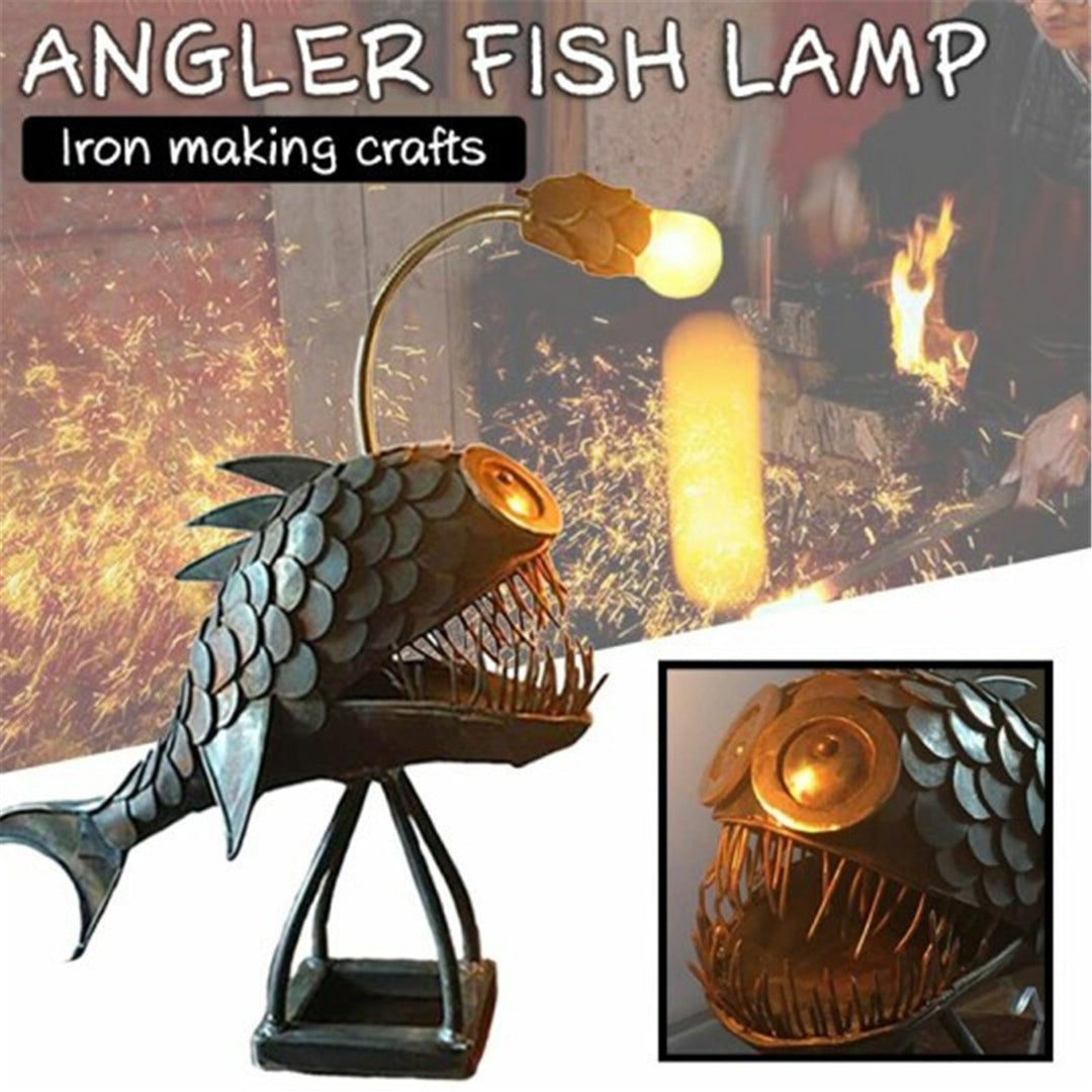 BowLift | Creative Iron Angler Fish Desk Lamp