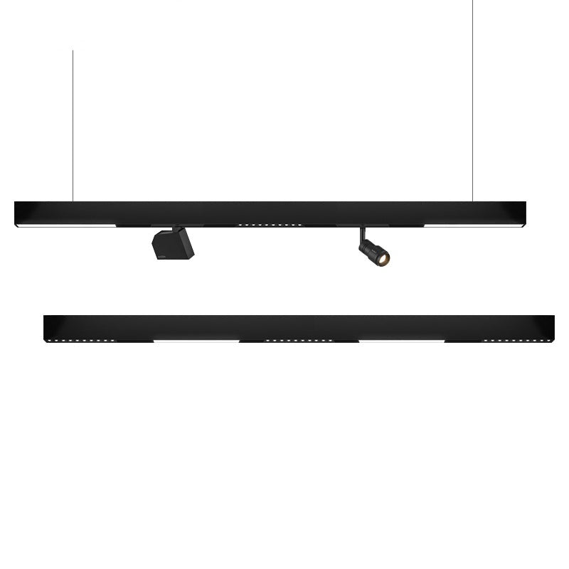 BowLift | Wall-Mounted Black Continuous Magnetic Track System Light