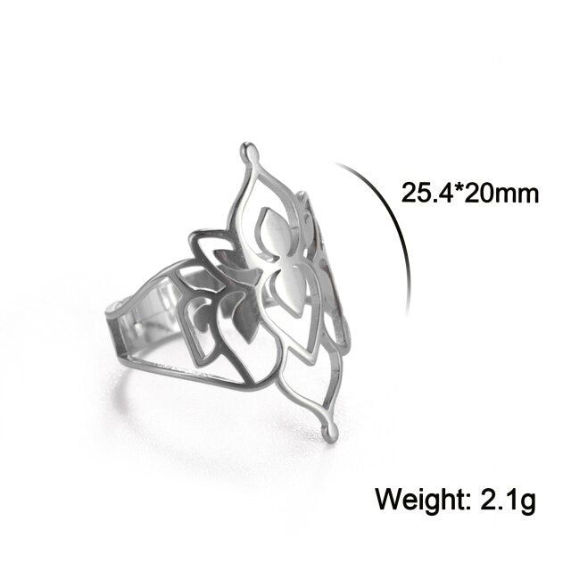 BowLift | Buddha Vintage Lotus Rings for Women
