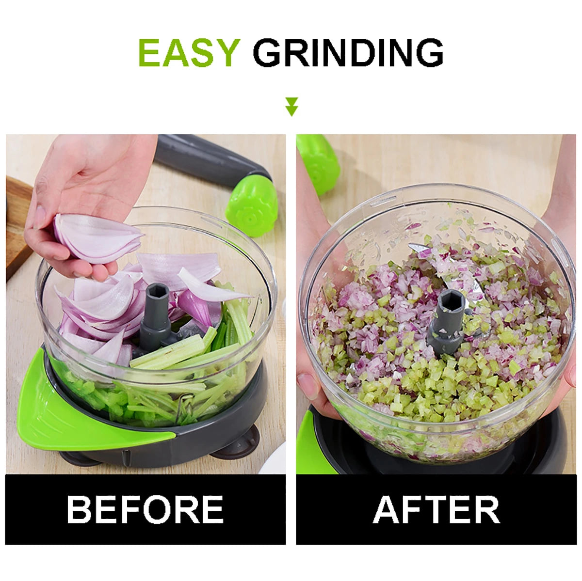 BowLift | Manual Easy Simple Meat Vegetable Chopper Container