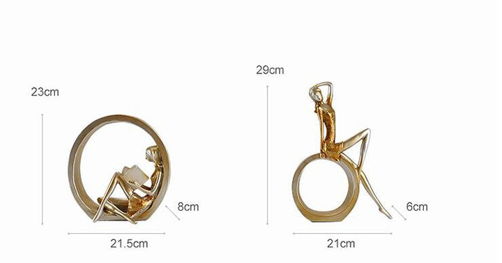 Creative European Miniature Modern Girl Figurines | Bowlift