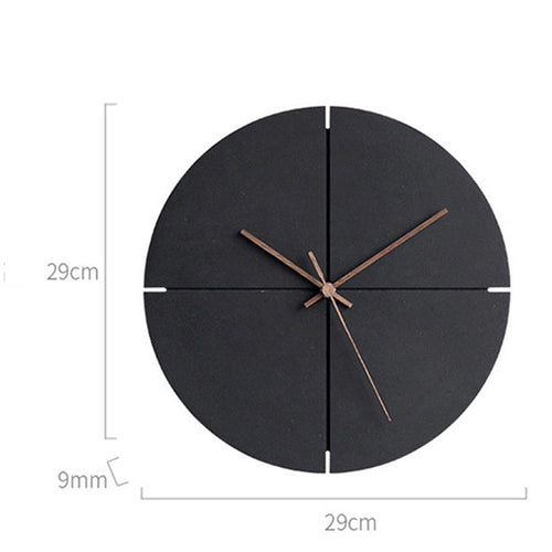 Elegant Nordic Minimalist Wooden Wall Clock | Bowlift