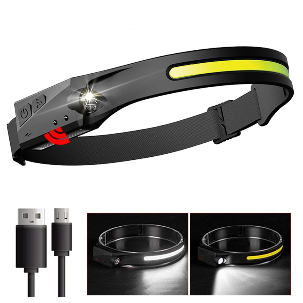 Rechargeable LED Sensor USB Headlamp | Bowlift