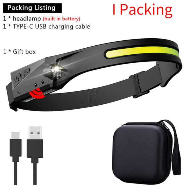 Rechargeable LED Sensor USB Headlamp | Bowlift