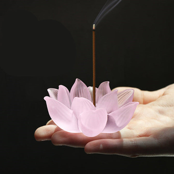 BowLift | Aromatherapy Colored Glaze Lotus Incense Burner