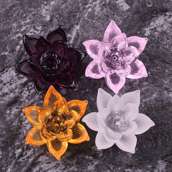 BowLift | Aromatherapy Colored Glaze Lotus Incense Burner