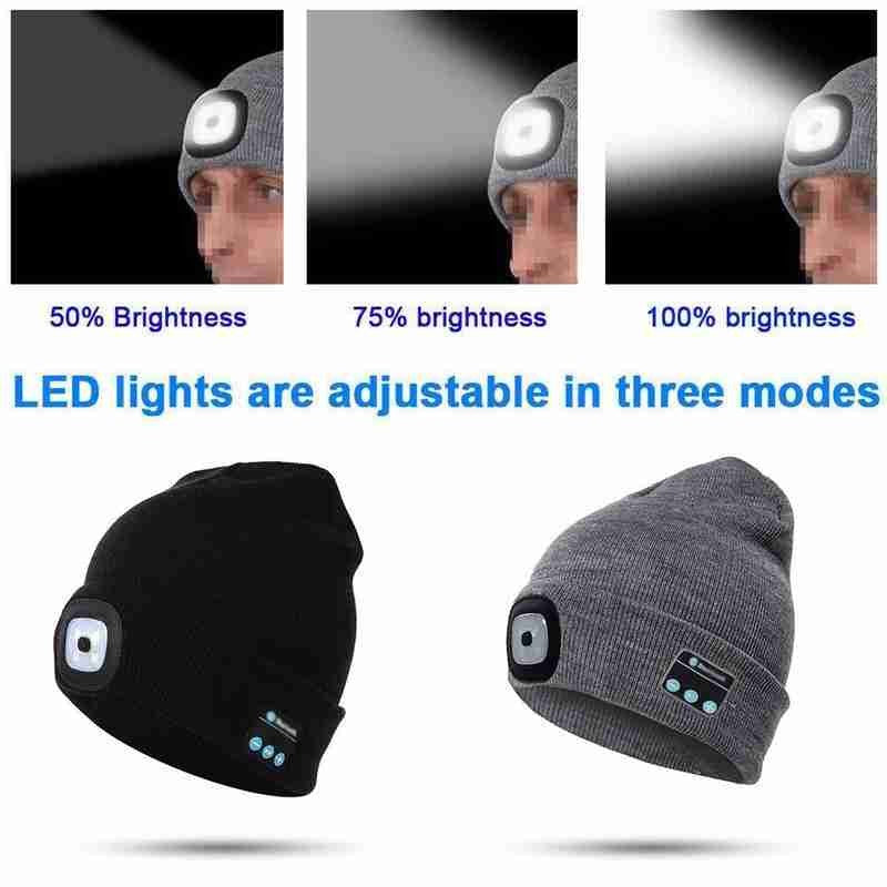 Unisex Bluetooth Speaker Headlamp Beanie Hat | Bowlift