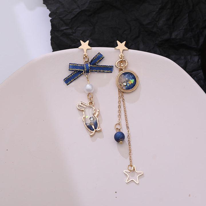 BowLift | Japanese Style Cute Blue Rabbit Clip on Earring