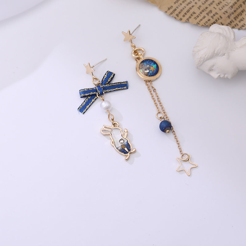 BowLift | Japanese Style Cute Blue Rabbit Clip on Earring