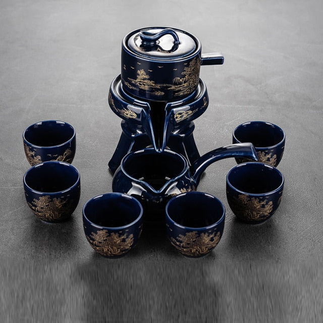 BowLift | Vintage Chinese Style Unique Ceramic Tea Set