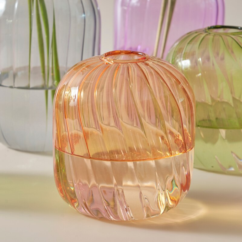 Colourful Glass Globe Vase | Bowlift