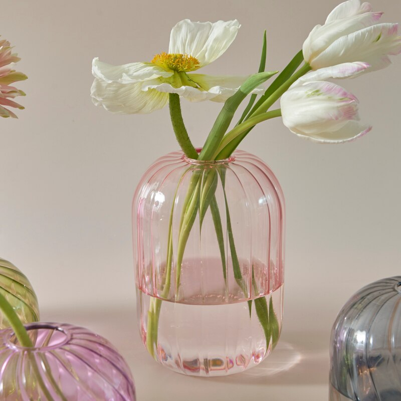 Colourful Glass Globe Vase | Bowlift