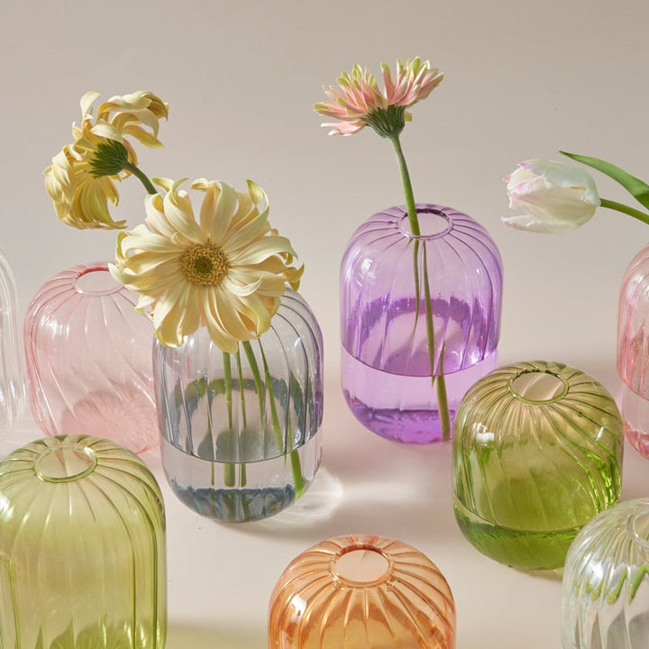 Colourful Glass Globe Vase | Bowlift