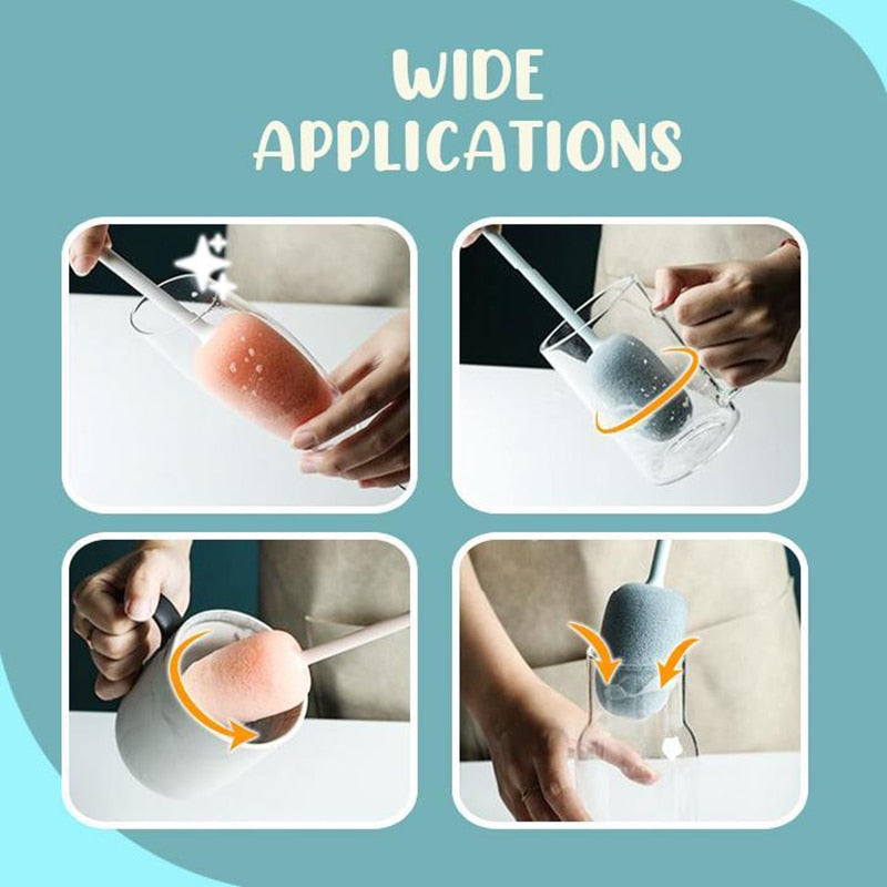 BowLift | Long Handle Vertical Cleaning Sponge Brush