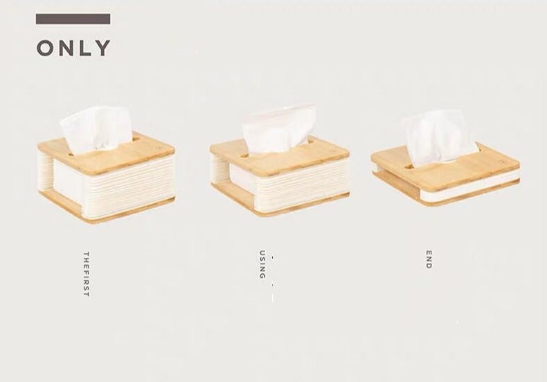 Nordic Bamboo FoldaBowlifte Tissue Box | Bowlift
