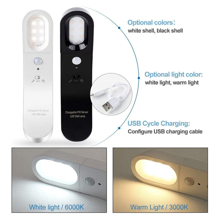 BowLift | Motion Sensor Rotatable LED Wall Lamp