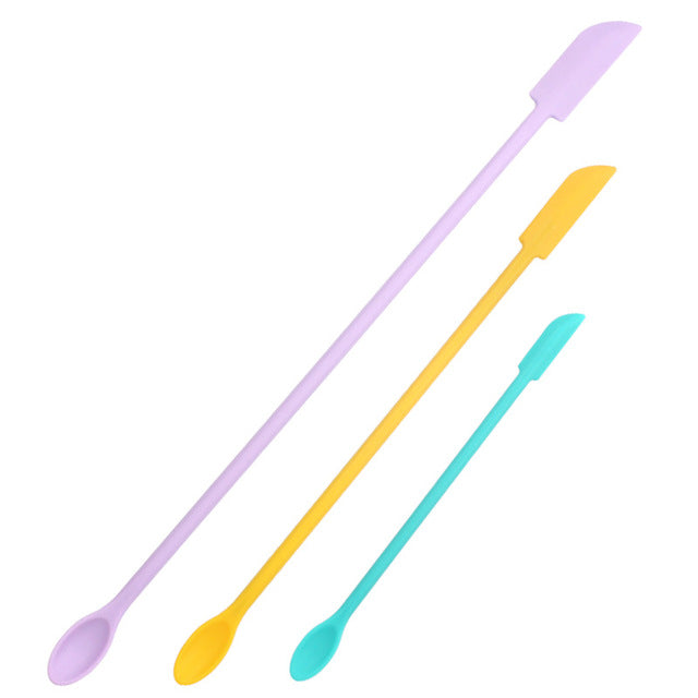 BowLift | Flexible Long Handle Bottle Scraper Spoon Set