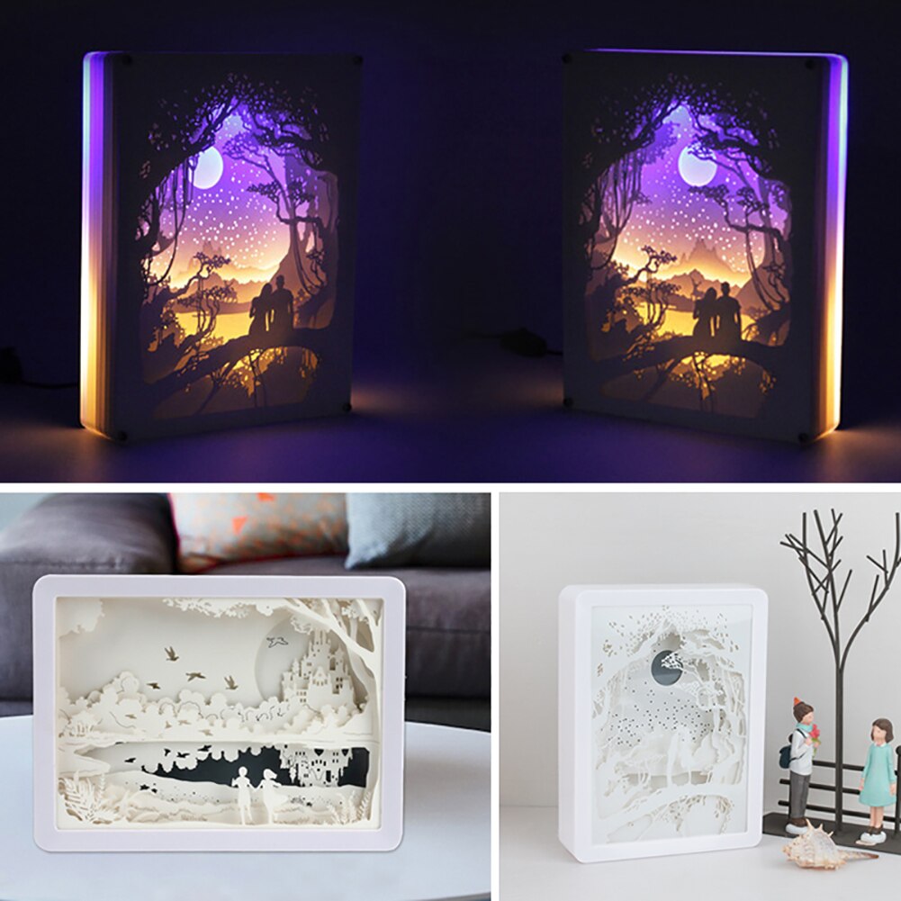 BowLift | Creative 3D Paper Box LED Night Lamp
