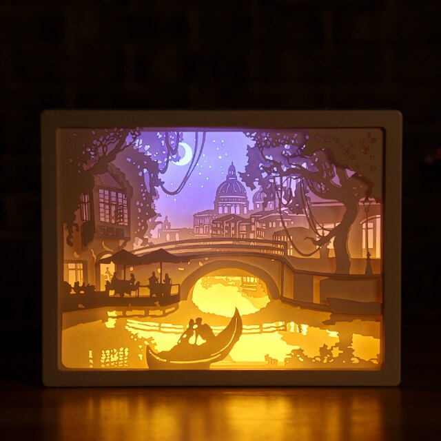 BowLift | Creative 3D Paper Box LED Night Lamp