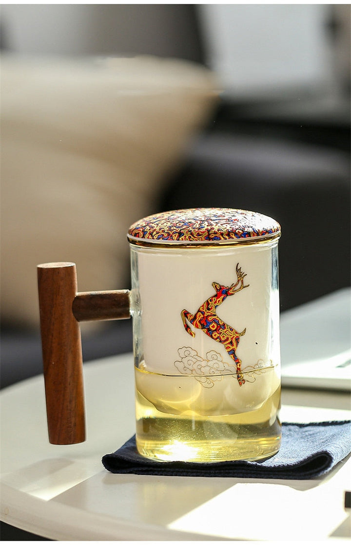 BowLift | Creative Separated Tea Filter Ceramic Cup Set