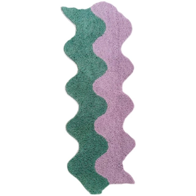 Wavy 2-toned Narrow Rug | Bowlift