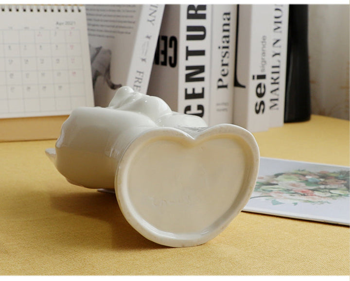 Ceramic Abstract  Human Face Flower Vase | Bowlift