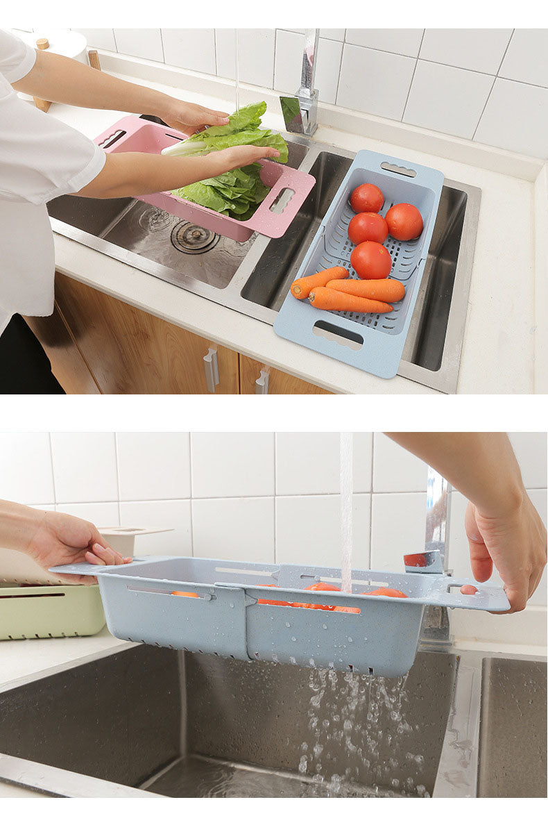 BowLift | Adjustable Telescopic Fruit Sink Basket