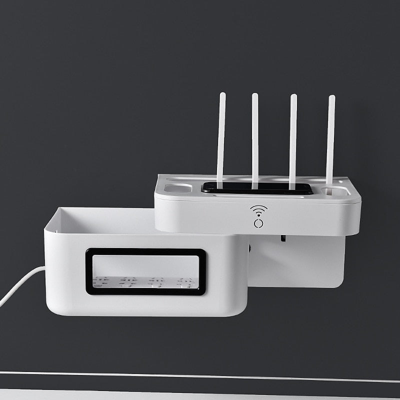 BowLift | Wall-Mounted Wifi Cable Socket Storage Organizer Box