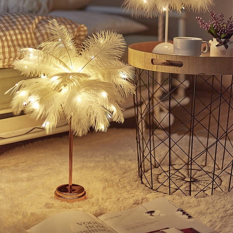 BowLift | Feather Palm Creative Table Lamp