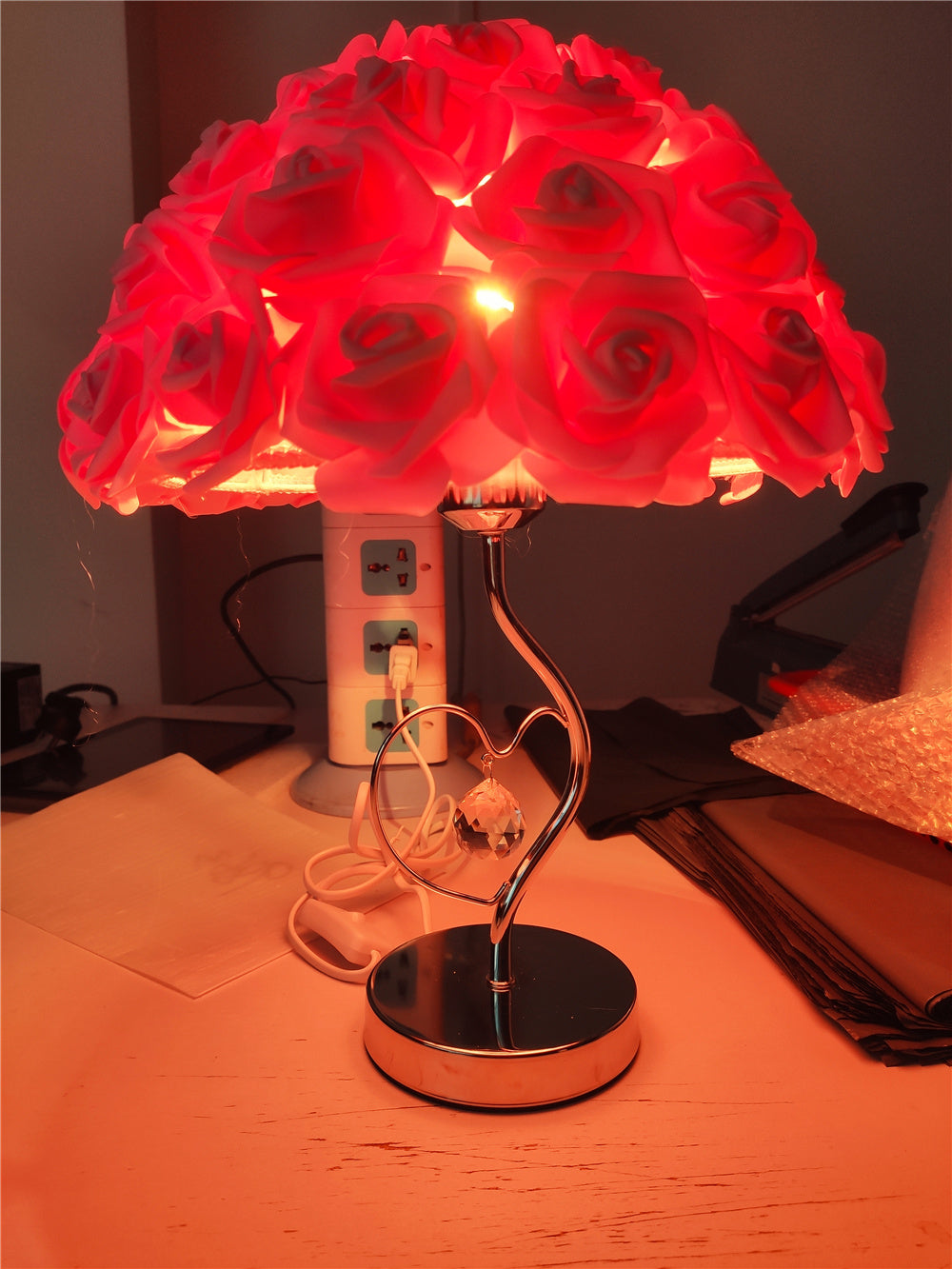 BowLift | Rose Blossom Nightstand Lamp